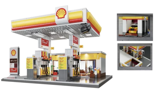 CaDA C66026W Shell Gas Station